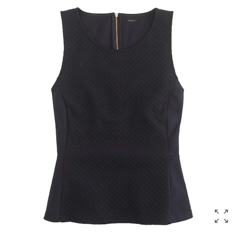 Jcrew Peplum Top- Like new.